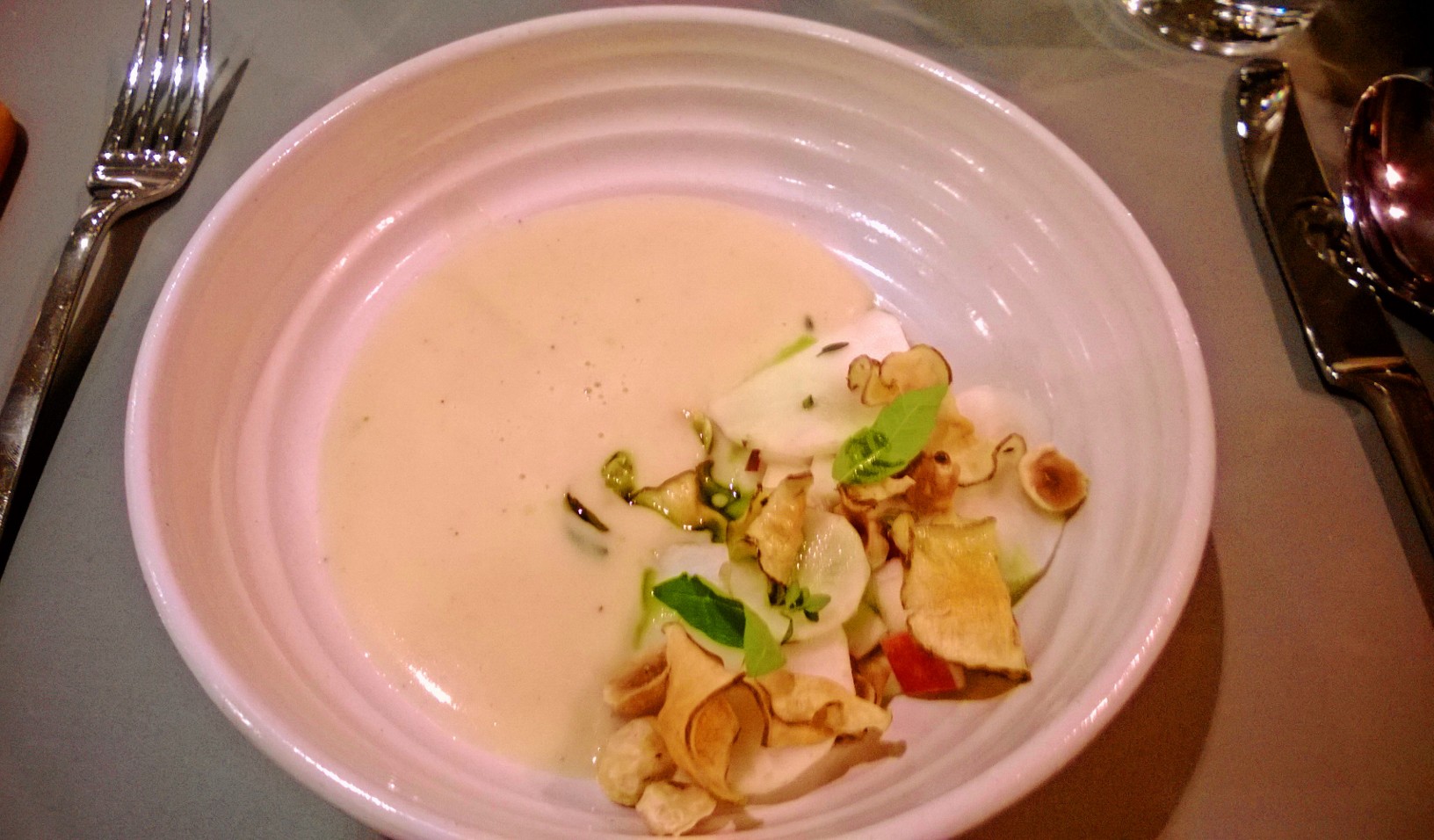 Starter: Jerusalem artichoke soup